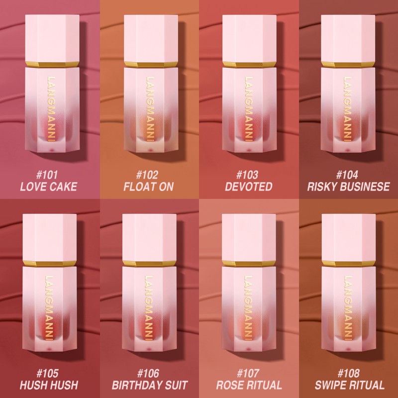 Eight Color Powder Blusher Liquid for Beautifying and Brightening and Natural Powder Blusher Liquid for Lasting Color