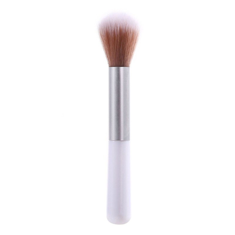 Single Portable Makeup Brush with Soft Hair Dot Color and High Gloss for Face Application