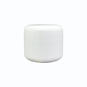 银色PP双层面霜瓶圆形面膜瓶5g10g20g30g50g100g200g