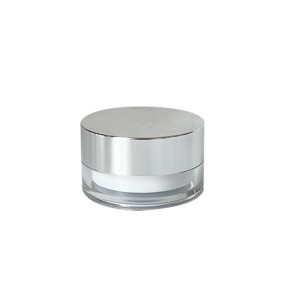50G Cream Bottle High-Grade Double-Layer Liner Eye Cosmetic Jar Plastic Storage