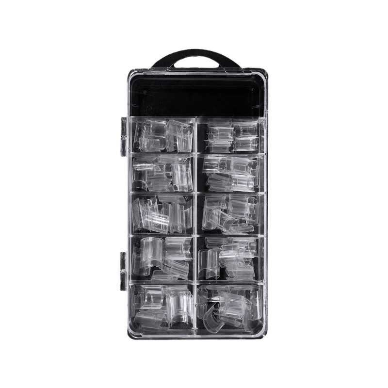 100 Pieces of Nail Art Hydrotherapy Water Filled Nail Art Patches Hollow Artificial Nails