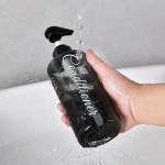 方肩500ml按洗发水沐浴露瓶PET塑料身体乳护发素分包装