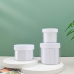 白色眼线霜瓶宠物双层化妆品面膜塑料