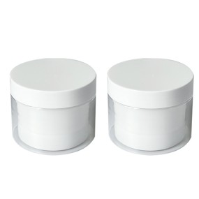 White Liner Cream Bottle Pet Double Layer Cosmetic Balm Mask Plastic