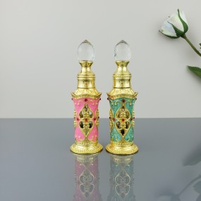 in Stock 12ml Glass Empty Perfume Bottle for Essential Oils Nail Polish & Skin Care Cream with Dropper Sealing from Dubai