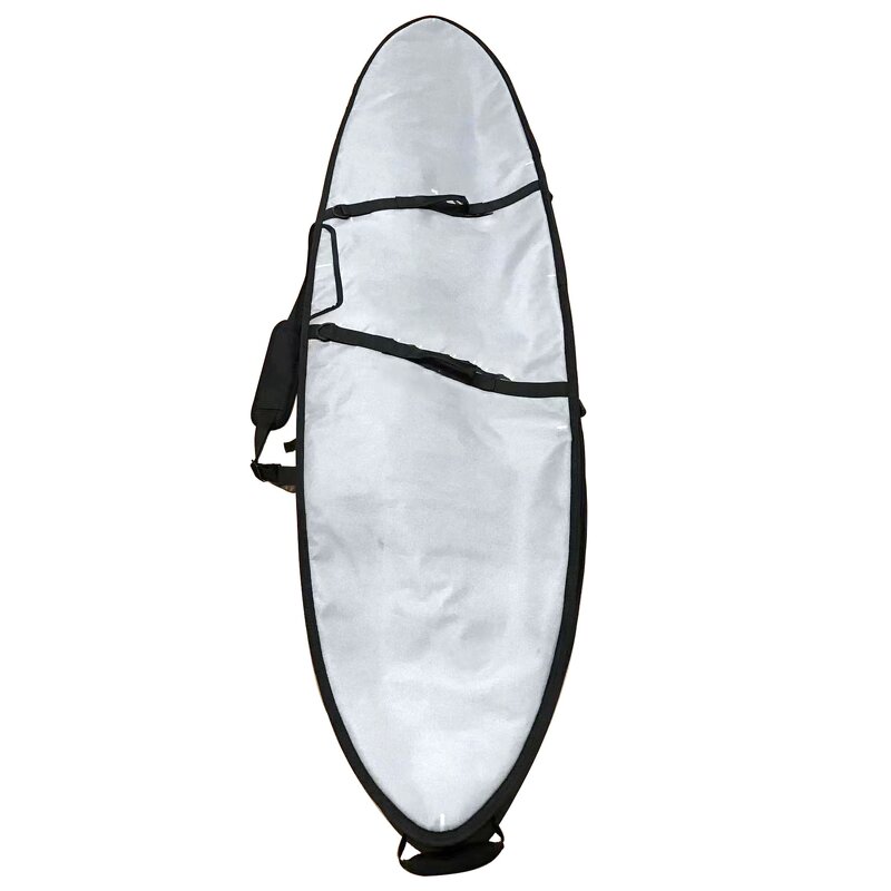 Single Surfboard Bag Manufacturer - OEM/ODM Custom All Gray High Quality Round Head Logo Available Single Surfboard Bag Case