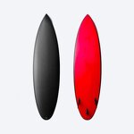 Carbon Fiberglass Surfboard Manufacturer - OEM/ODM Custom Two Colors Matte Shine Black Carbon Fiberglass Surfboard Board