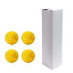 Outdoor Pickleball Set Factory - OEM/ODM Custom High Quality Neon Green Outdoor Pickleball Set 4 Pack Seamless Practice Balls