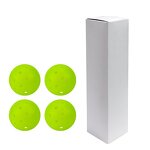 Outdoor Pickleball Set Factory - OEM/ODM Custom High Quality Neon Green Outdoor Pickleball Set 4 Pack Seamless Practice Balls