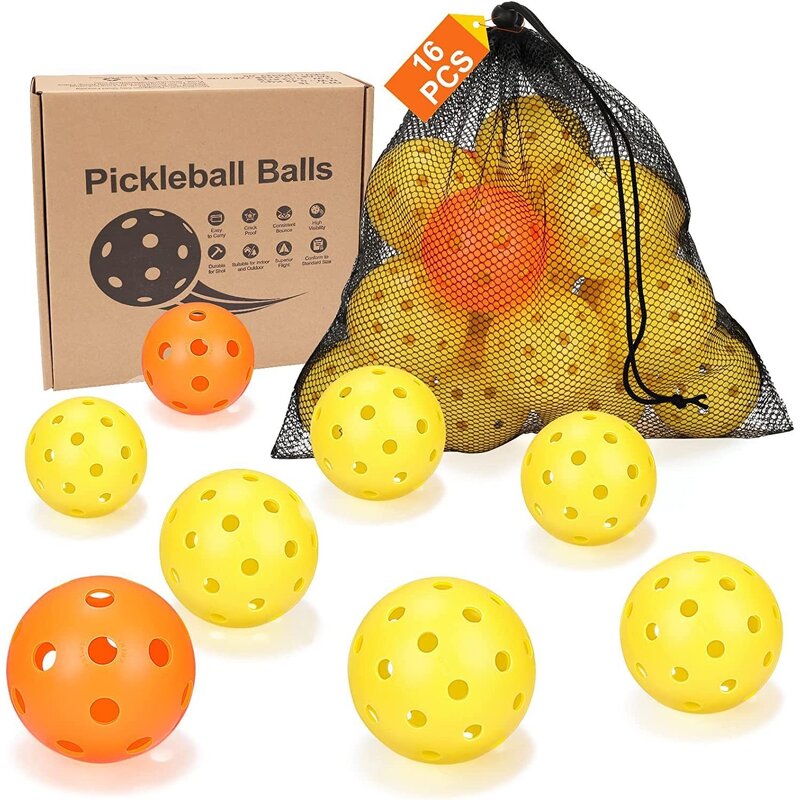 Pickleball Balls Factory - OEM/ODM Custom USAPA Approved Outdoor 26g Red Pickleball Balls Customizable Logo 40 Holes