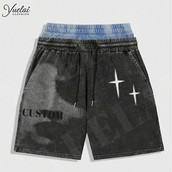 Men's Casual Cargo Shorts Manufacturer - OEM/ODM Custom Manufacturer Men's Casual Fashion Cargo Shorts Contrast Color Belt