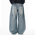 Vintage Blue Wash Denim Pants Manufacturer - OEM/ODM Custom Vintage Blue Wash Denim Banana Pants for Men High Quality