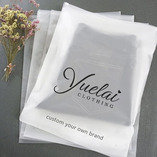 Plastic Packing Bags Factory - OEM/ODM Custom Logo Print Clothes Plastic Packing Bags Resealable Ziplock Bags Glossy