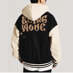 Men's Baseball Jacket Factory - OEM/ODM Custom 2025 New Arrival Men's Trendy Japanese Baseball Uniform Hooded Retro