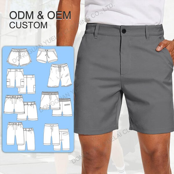 Men's Golf Shorts Factory - OEM/ODM Custom High Quality Cotton Men's Golf Shorts Comfortable Breathable Plain Blank