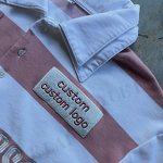 Men's Sports T-shirts Manufacturer - OEM/ODM Custom Clothing Manufacturers Stripe T-shirt Embroidery Long Sleeve Double-layered