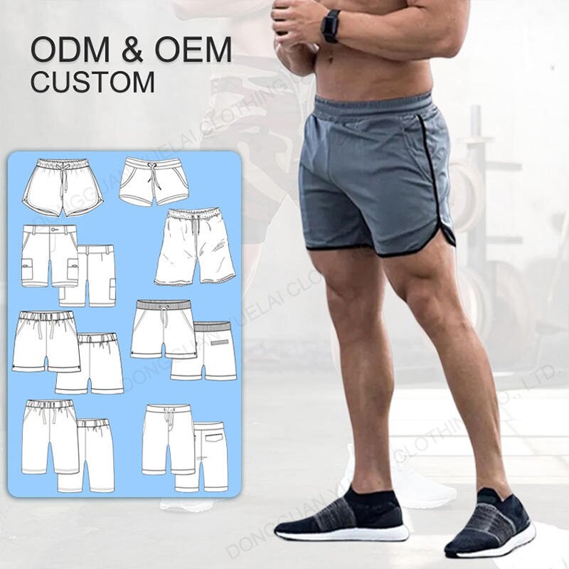 Men's Sports Shorts Manufacturer - OEM/ODM Custom Garment Factory Solid Color Blank High Quality Fashion Gym Jogging Shorts
