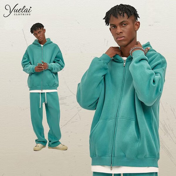 Zipper Hoodies Manufacturer - OEM/ODM Custom Logo Print Zipper Hoodies Unisex Blank Fleece Sweater