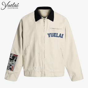 Men's Jacket Factory - OEM/ODM Custom Clothing Manufacturers Winter Autumn Logo Men's Jacket Loose Zipper Casual Fashion