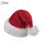 Christmas Costume Hat Manufacturer - OEM/ODM Custom Christmas Plush Velvet Red Velvet Christmas Costume Santa Claus Adult Hat
