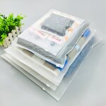 Plastic Packing Bags Factory - OEM/ODM Custom Logo Print Clothes Plastic Packing Bags Resealable Ziplock Bags Glossy