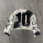 Men's T-Shirt Manufacturer - OEM/ODM Custom Men's Waffle Dropped Shoulder Full Digital Printing Heavy Seamless Waffle