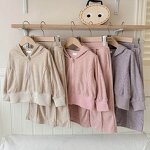 Girls Clothing Sets Manufacturer - OEM/ODM Custom Hi-Q 100% Cotton Girls Clothing Sets Anti-Shrink Long Sleeve Hoodie Pants