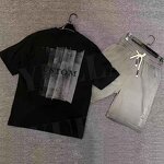 Men's T-Shirt Set Factory - OEM/ODM Custom Men's Graphic Printing Casual All-Match T-Shirt Breathable Cotton Trendy