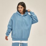 Sweatshirt Factory - OEM/ODM Custom High Quality Unisex Sweatshirt Embroidered Logo Hooded Zip