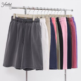 Shorts Manufacturer - OEM/ODM Custom Wholesale Eco-Friendly 320gsm 100% Cotton Vintage Wash Shorts