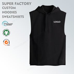 Gym Tank Top Manufacturer - OEM/ODM Custom Men Gym Tank Top Sports Clothes Fitness Sleeveless Hooded Tank Tops