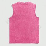 Tank Tops for Men Manufacturer - OEM/ODM Custom Fashion Distressed Sleeveless Shirt Loose Street Style Y2K Digital Printing