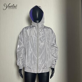 Sportwear Streetwear Casual Sweatsuit Factory - OEM/ODM Custom Oversize Sportwear Streetwear Casual Sweatsuit Reflective Windbreaker