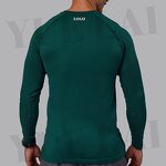 Men's Sports T-Shirt Manufacturer - OEM/ODM Custom Logo 100%Polyester Men's Fitness Long Sleeve Sports T-Shirt Activewear