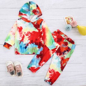 Kids Hoodies Set Manufacturer - OEM/ODM Custom Wholesale Casual Kids Hoodies Set Print Cotton Girl Pullover Hoodie Flannel