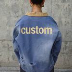 Cropped Canvas Washed Jacket Factory - OEM/ODM Custom Logo Contrast Color Cropped Canvas Washed Jacket Sun Faded Vintage