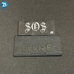 Silicon Woven Label Manufacturer - OEM/ODM Custom Clothing Logo Manufacturer 3D Silicone Embossed Woven Label for Hang Tag