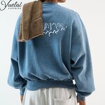 Acid Wash Pullover Factory - OEM/ODM Custom High Quality Unisex Acid Wash Pullover Logo Heavyweight Cotton Fleece