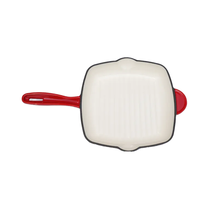 Cast Iron Grill Dutch Oven Factory - OEM/ODM Custom 30cm Eco-Friendly Cast Iron Grill Dutch Oven Square Enameled Saute Pans