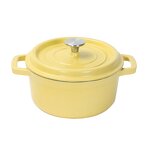 Cast Iron Enamel Soup Pot Set Factory - OEM/ODM Custom New Generation Cast Iron Enamel Soup Pot Set Thickened Binaural Design