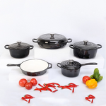 Cast Iron Enamel Dutch Oven Factory - OEM/ODM Custom Classic Cast Iron Enamel Dutch Oven Cookware Set Sustainable Metal