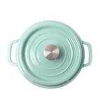 Cast Iron Enamel Soup Pot Set Factory - OEM/ODM Custom New Generation Cast Iron Enamel Soup Pot Set Thickened Binaural Design