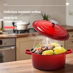 Cast Iron Enamel Cookware Set Factory - OEM/ODM Custom Classic Sustainable Seven-Piece Cast Iron Enamel Cookware Set