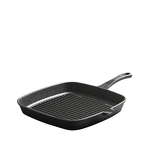 Cast Iron Steak Pan Manufacturer - OEM/ODM Custom Modern P24 Cast Iron Steak Pan Striped Square Enamel Exterior