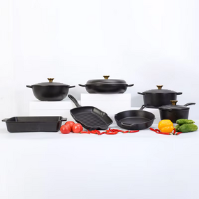 Dutch Oven Manufacturer - OEM/ODM Custom Enamel Cast Iron Cookware Set Includes Multiple Pots