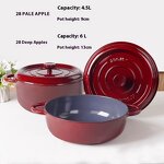 Cast Iron Stew Pot Set Factory - OEM/ODM Custom 28cm Classic Multi-Functional Cast Iron Stew Pot Set Large Capacity