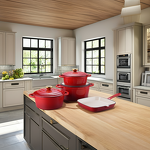 Cast Iron Cookware Set Manufacturer - OEM/ODM Custom Modern Design Enamel Non-Stick Cookware Set Metal Kitchen