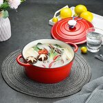 Dutch Oven Manufacturer - OEM/ODM Custom Enamel Cast Iron Cookware Set Includes Multiple Pots