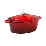 Enameled Cast Iron Dutch Oven Manufacturer - OEM/ODM Custom 8QT Large Enameled Cast Iron Dutch Oven Metal Oval Pot