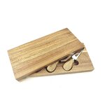 Cheese Board Set Factory - OEM/ODM Custom High Quality Rectangle Acacia Wood Cheese Board Set with Knives